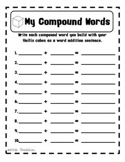 Write compound words