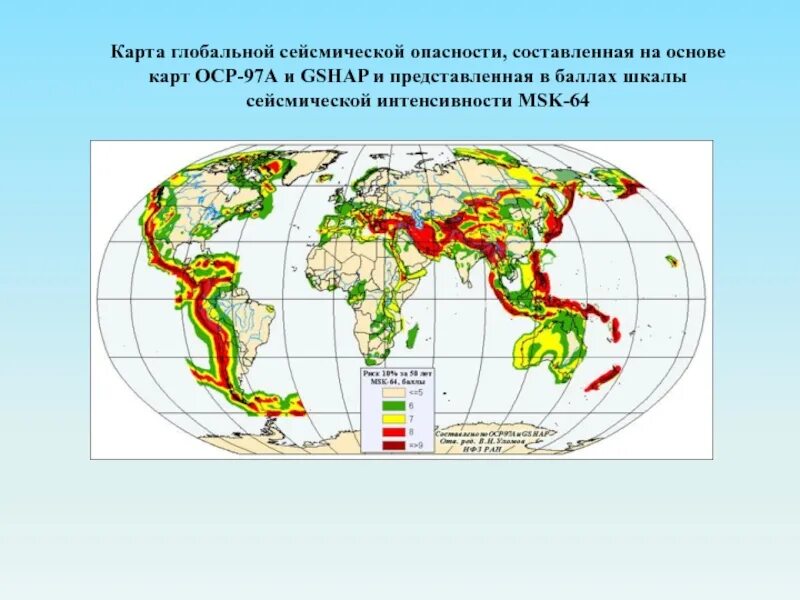 Сейсмоопасные зоны это. Сейсмические зоны Евразии. Карта ОСР-97.