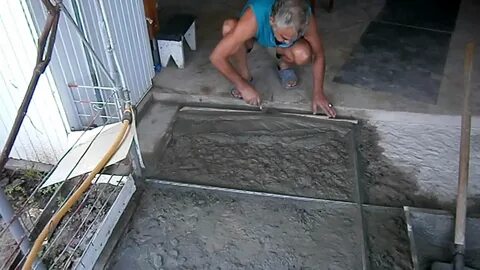 Заливка бетоном под плитку