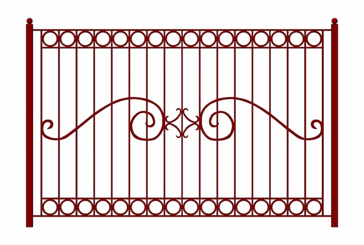 Рисунок ограждения. Решетка ограждения металлическая: Оса-т15-00 высотой до 0,5 м. Решетка ограждения металлическая ОС-т15-00, высота 1,6 м. Кованый забор из профильной трубы. Узоры металлические для забора.