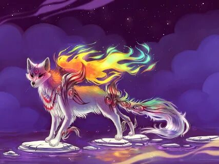 Download PC Wallpaper video game, ōkami, fox.