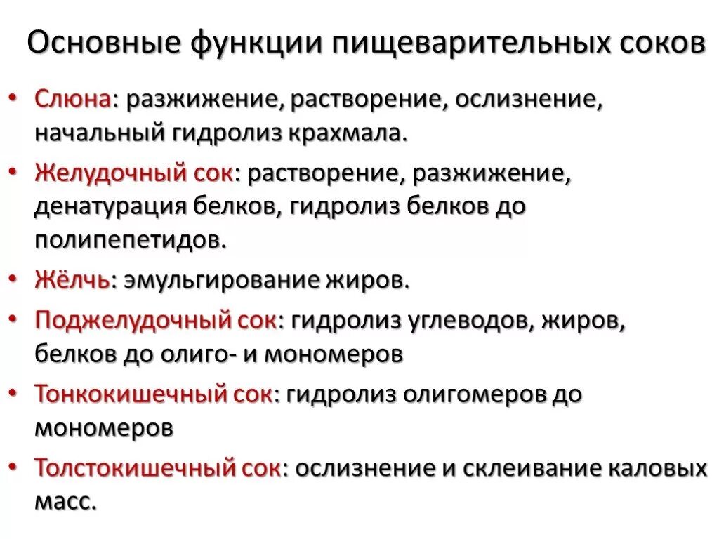 Слюна соляная кислота. Функции поджелудочного сока. Функции компонентов кишечного сока. Поджелудочный сок состав и функции. Состав панкреатического сока и его функции.