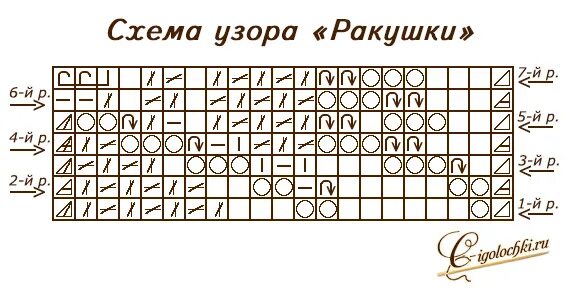 Схема вязания ракушки спицами. Вяжем ажурные узоры Ракушка спицами. Узор морская Ракушка спицами схема и описание. Узор ракушки спицами. Ракушка спицами схемы