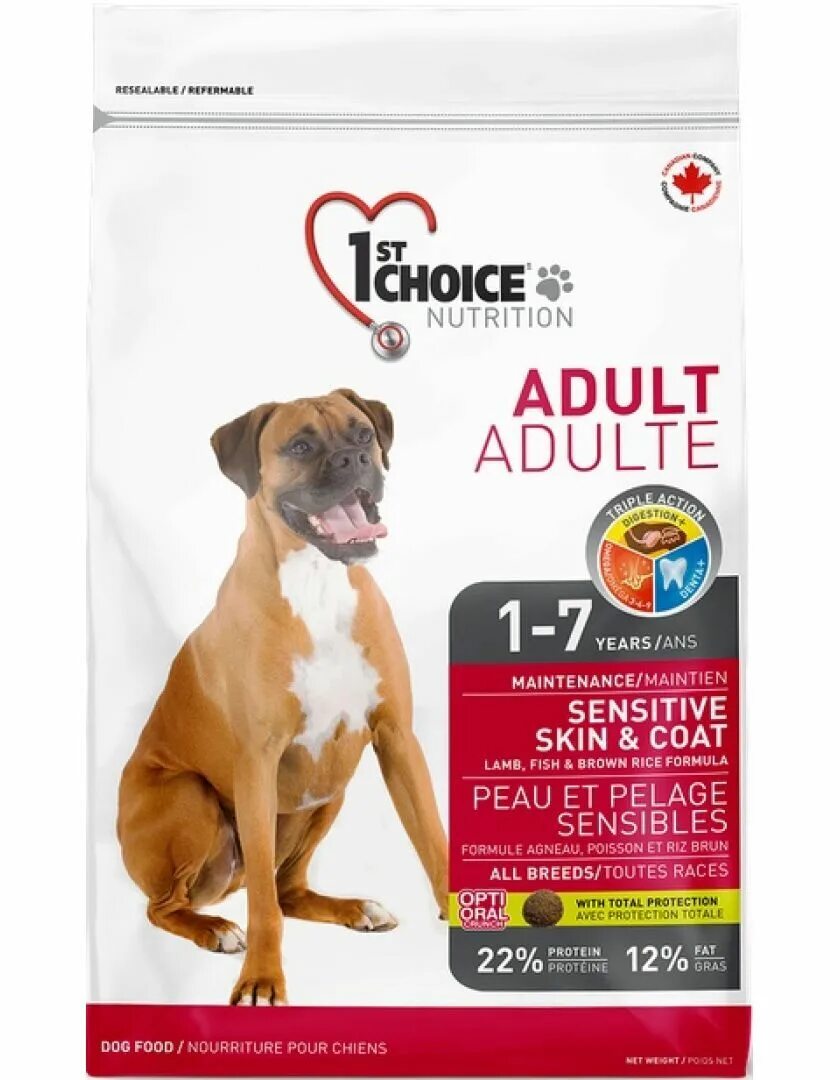 Кормы choice собаки. Корм 1st choice sensitive Skin&Coat Adult Lamb&Fish. 1st choice sensitive Skin&Coat Adult Lamb&Fish гипоаллергенный. 1st choice sensitive Skin&Coat корм для собак с чувствительной кожей и шерстью. Корм фест Чойс для собак.