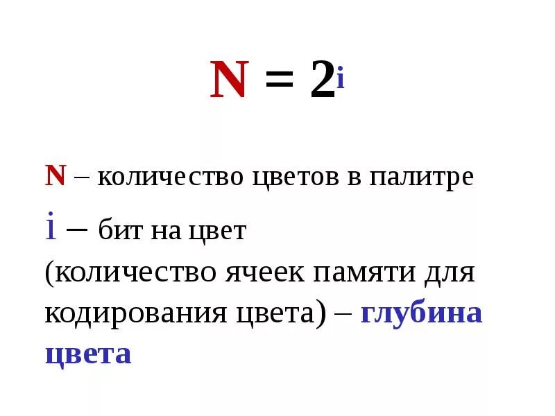 N 2 i. Формула n 2i. N 2i Информатика. Формула n 2 i по информатике.
