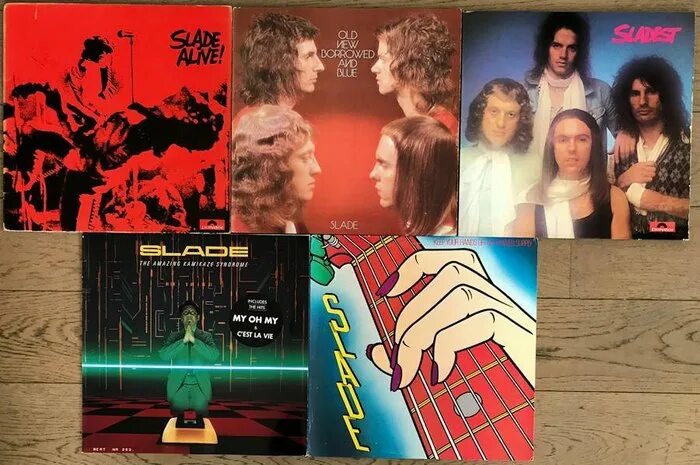Old new borrowed. Slade old New Borrowed and Blue 1974. Slade old New Borrowed and Blue обложка. Slade Sladest 1973 LP. Slade 1974 Sladest LP.