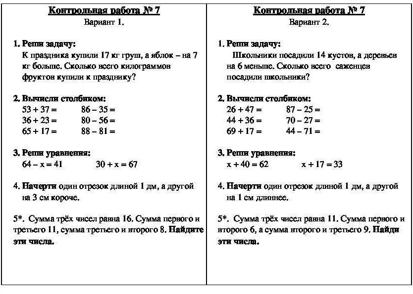 Контрольная работа по александру 2 с ответами. Контрольная работа по математике 3 класс Моро 2 четверть школа. Контрольная по математике 2 класс уравнения школа России. Контрольная работа по математике 2 класс Моро 2 четверть школа. Математика школа России 3 класс Моро контрольная за 2 четверть.