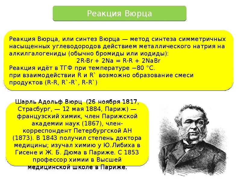 Синтез Дюма Вюрца. Реакция Дюма. Реакция Вюрца. Реакция Вюрца алканы.