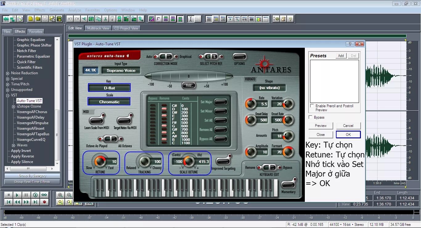 Waves tune vst. Графический эквалайзер VST. Antares 8 Adobe Audition 1.5. Autotune IZOTOPE VST.