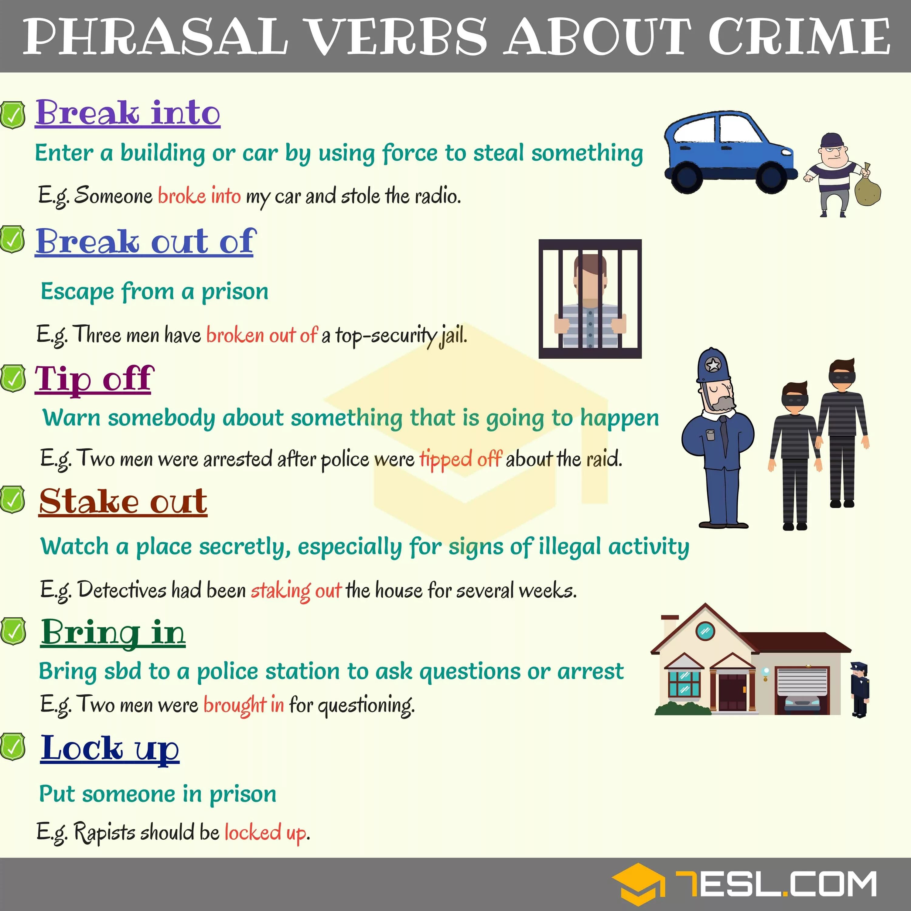 English phrases vocabulary. Crime Phrasal verbs. Crime Vocabulary. Лексика по теме Crime. Phrasal verbs in English.