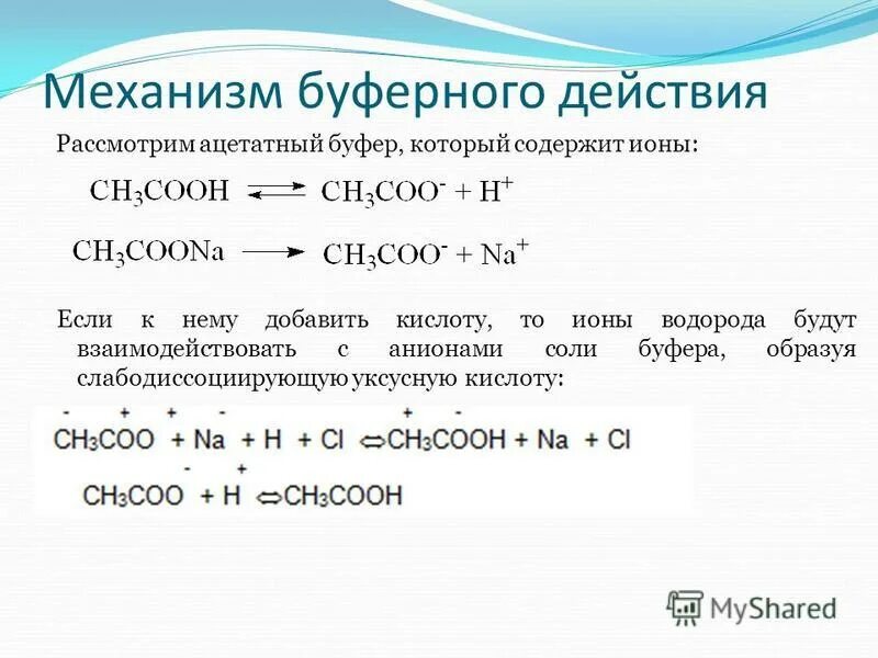 Ацетат алюминия гидролиз. Механизм действия буферных систем. Механизм Ацетатной буферной системы. Механизм буферного действия фосфатной буферной. Механизм действия буферных растворов.