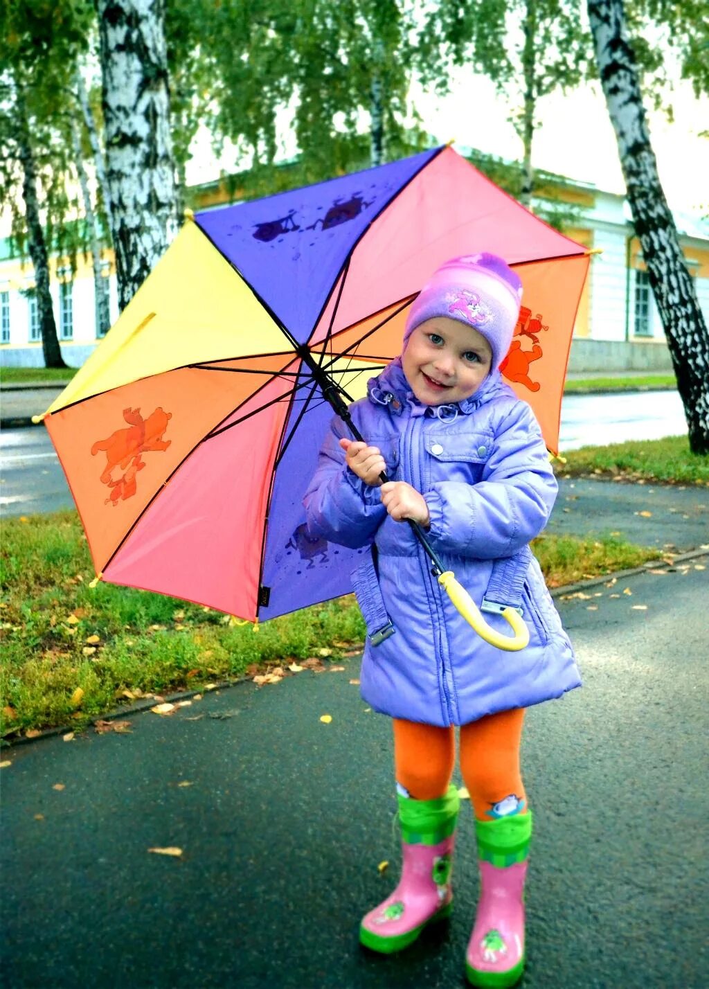 Роль зонтика. Детские зонтики. Осенняя одежда для детей. Девочка с зонтиком. Одежда осенью.