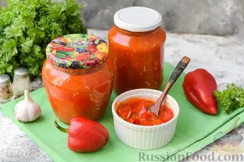Лечо из болгарского перца с фасолью