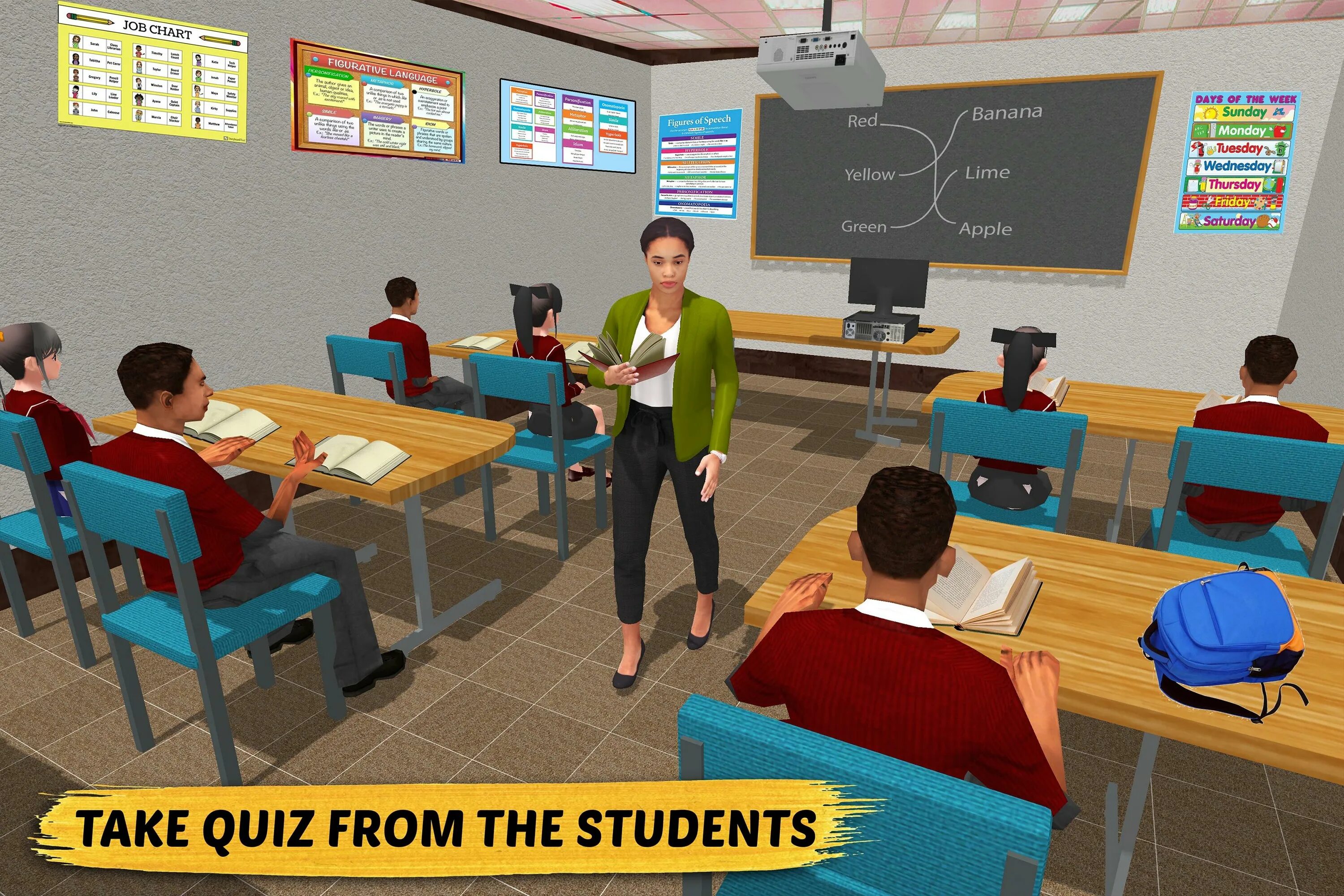 School game sandbox simulator