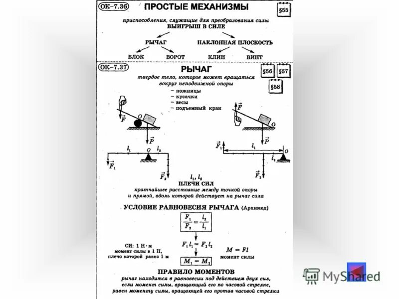 Опорный конспект по физике 7 класс тема сила. Конспект по физике 7 параграф. Опорный конспект по физике простые механизмы. Физика 7 класс перышкин силы. Физика 7 класс перышкин силы.