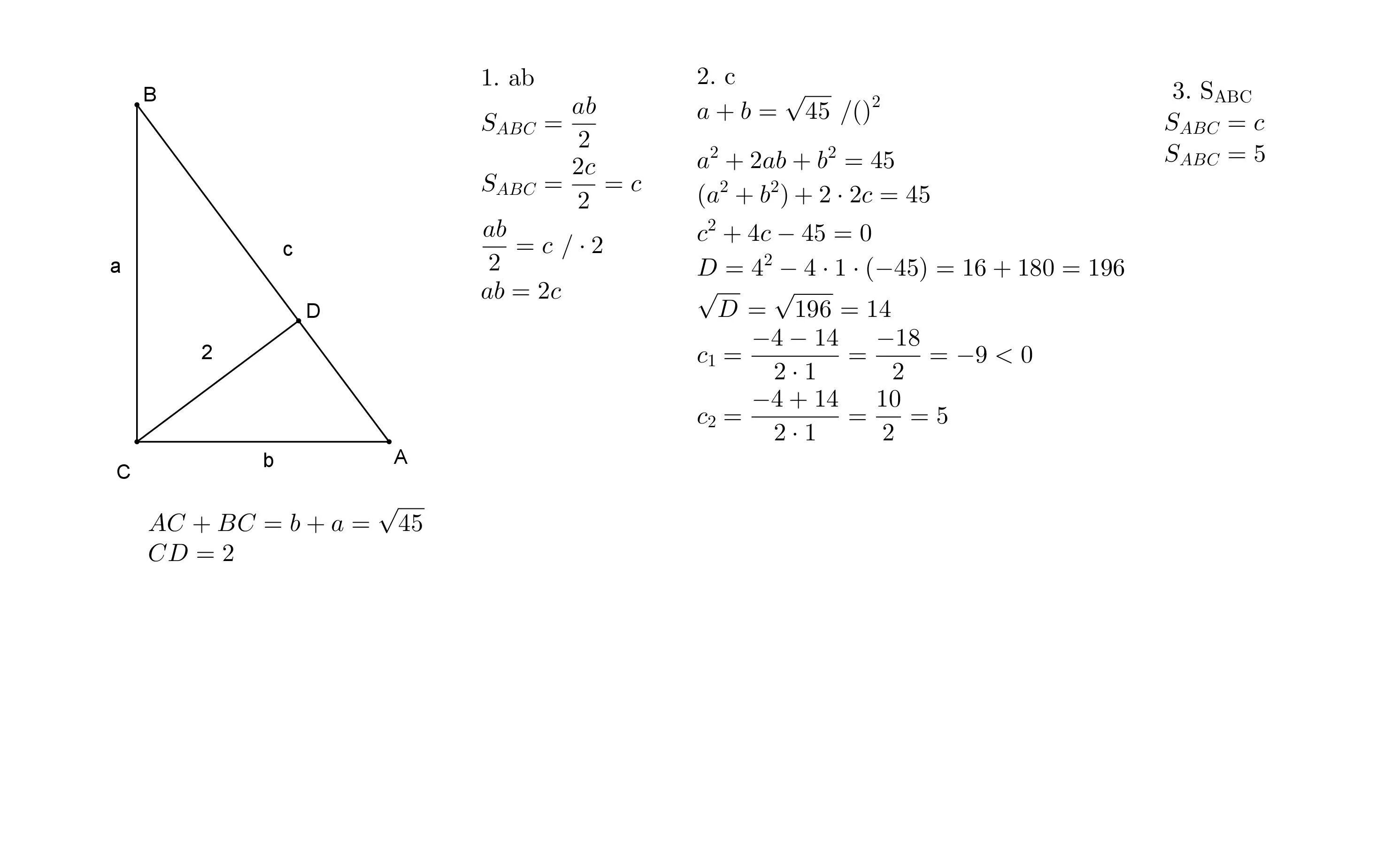 Треугольник ABC AC 2 ab 2 корня 2. В треугольнике abc угол c 135