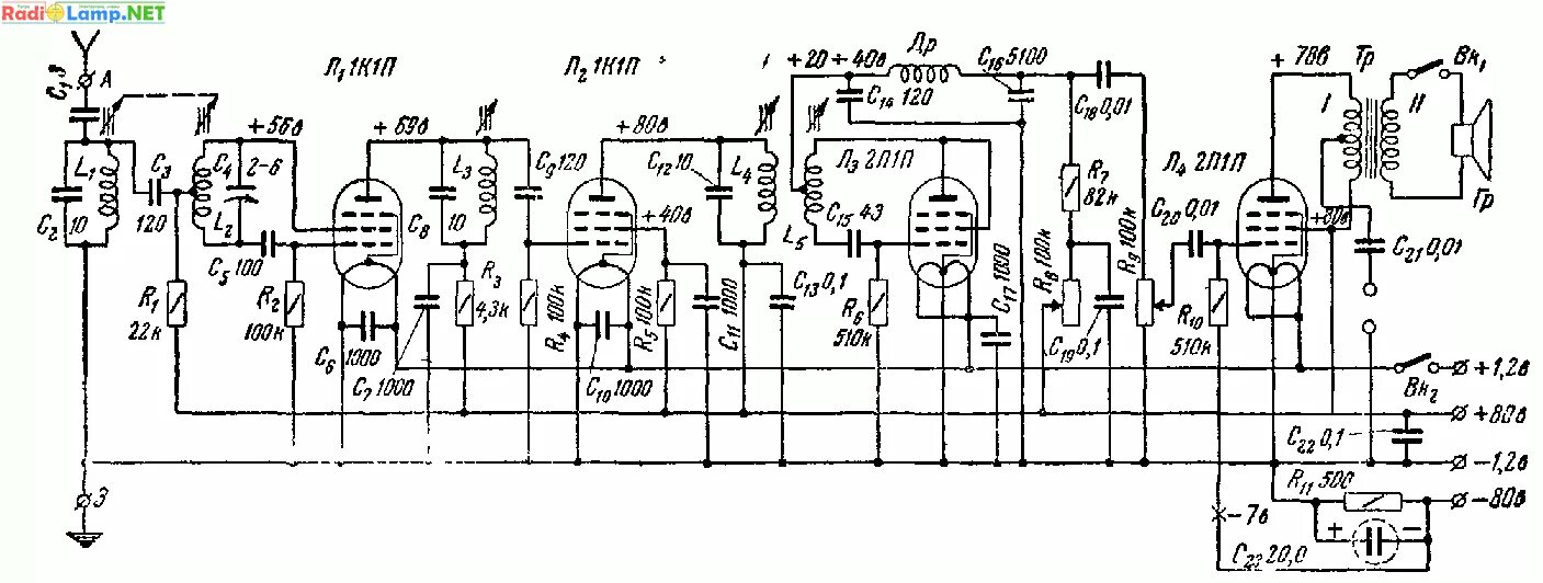 Регенеративный УКВ приемник на лампах. Схема ФМ приемника на лампе 6ж1п. Регенеративный приёмник на лампах 6к4п. Радиоприемник на лампе 2п1п. Укв 6