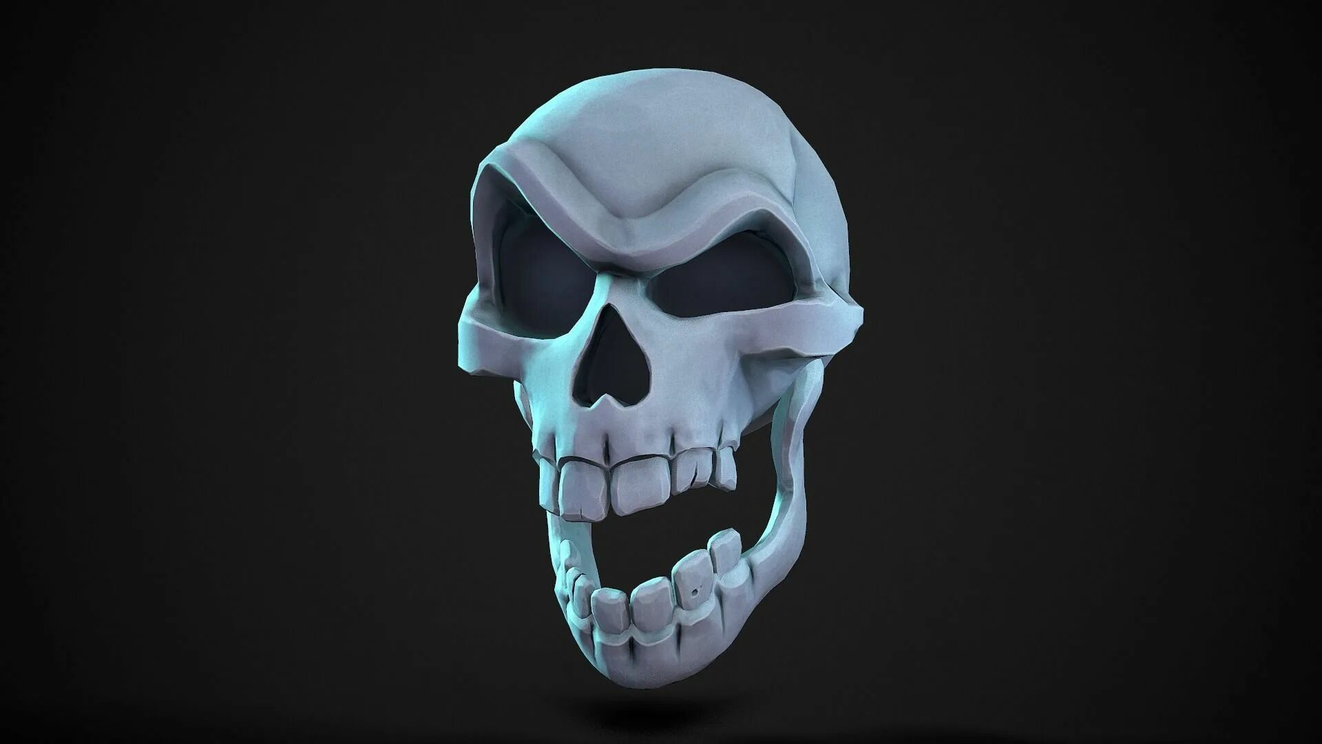 Череп 3 д модель. Skull stylized 3d. череп 3d лоуполи. череп 3д низкополигональный.