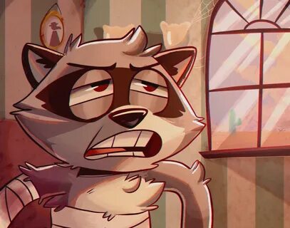 Rocky raccoon animation