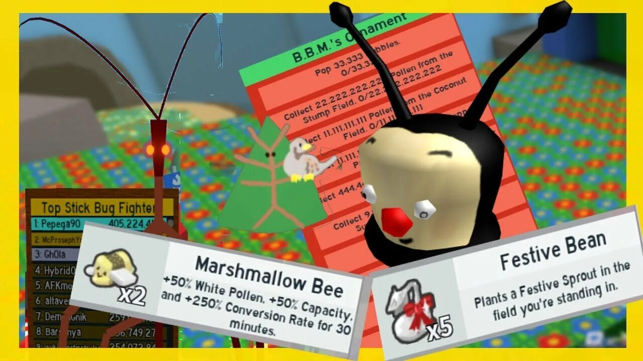 Стик баг. Новогодний Bee Swarm. Стик баг Bee Swarm Simulator. Roblox Bee Swarm Stick Bug.