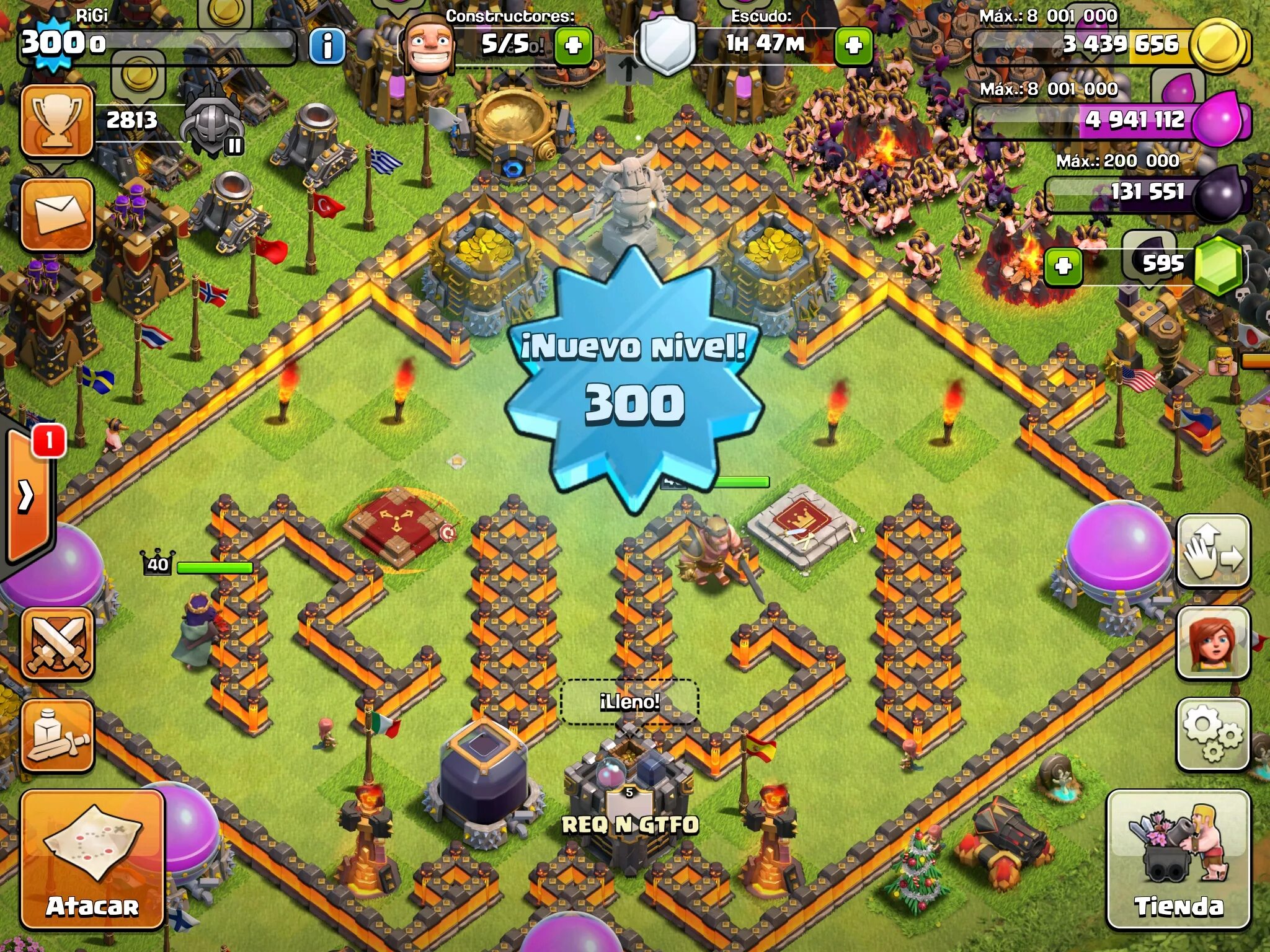Maximum level