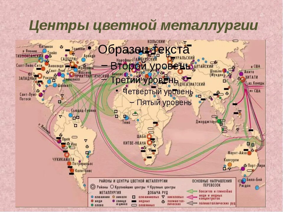 Центры переработки нефти природного газа черной металлургии. Цветная металлургия карта. Центры добычи железной руды в мире. Крупные производители железных руд. Карта мировой черной металлургии.