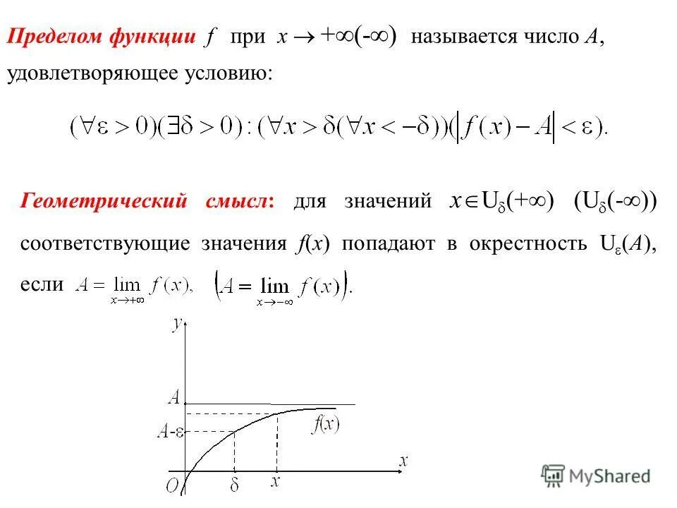 C левые функции. Геометрическая интерпретация предела функции по Коши. Конечный предел функции по Коши. Конечный предел функции в точке по Коши. Определение предела функции по Коши.