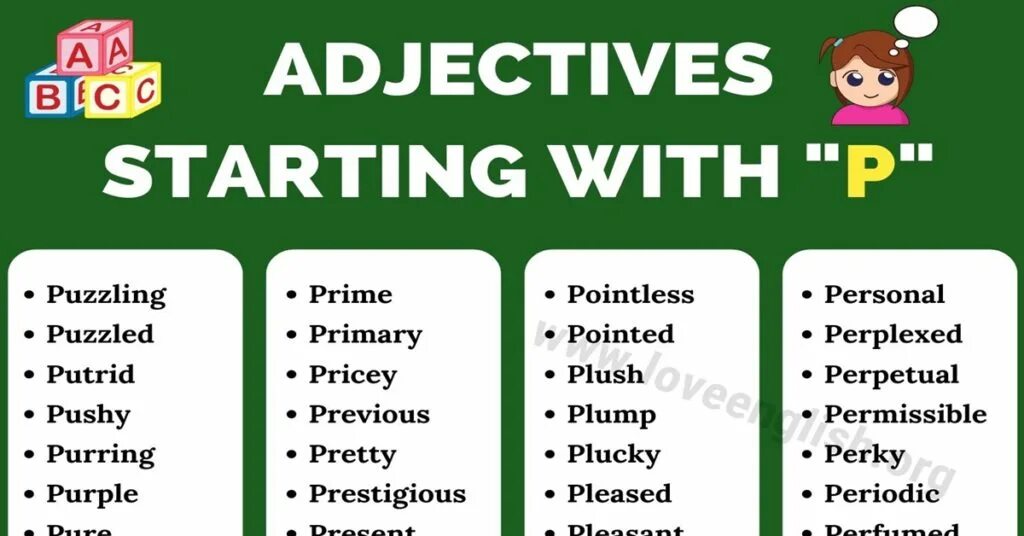 100 Adjectives. Adjectives beginning with in. List of adjectives Beginner. 100 Adjectives in English. Time adjectives