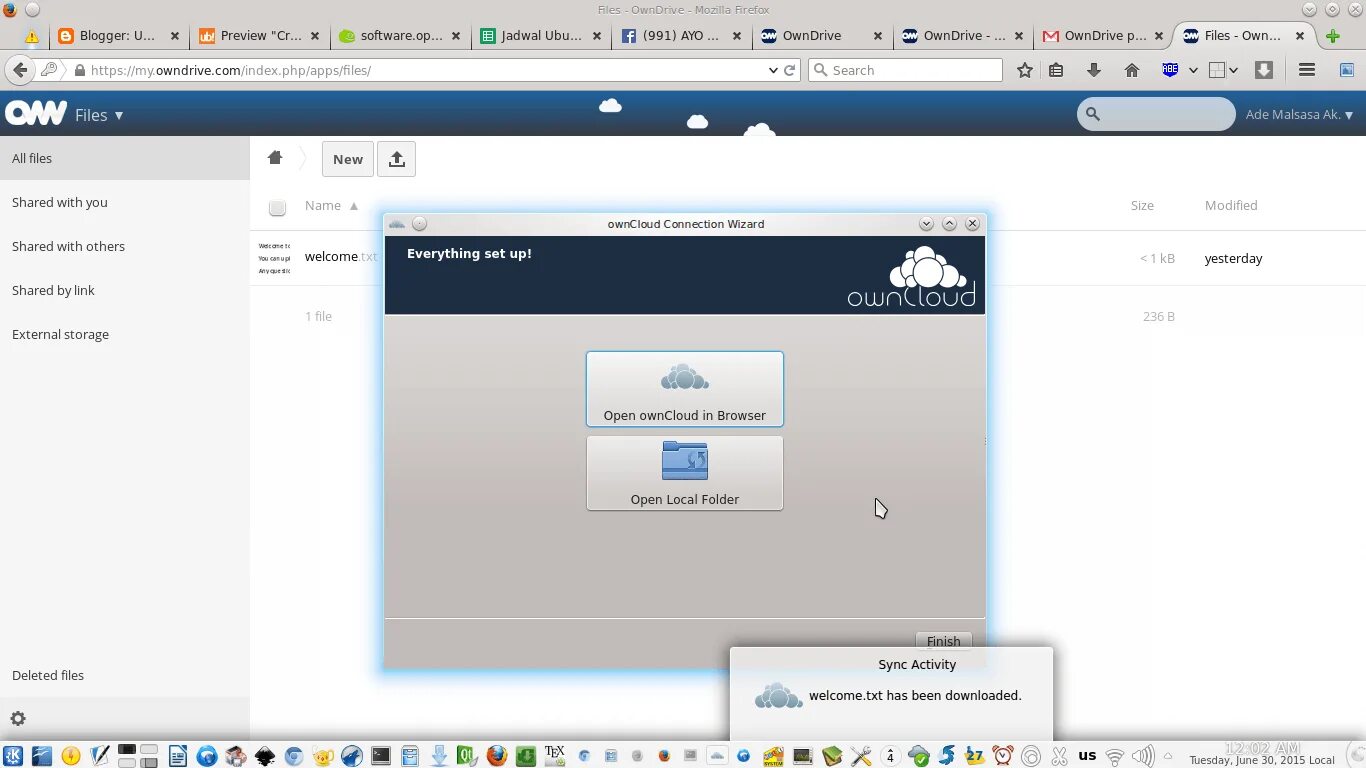 OWNCLOUD клиенты. Own drive