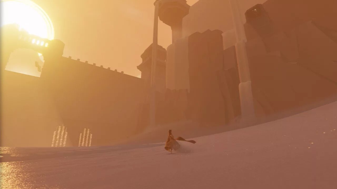 Might journey. Journey (игра, 2012). Игра путешествие. Скрины из игры Journey. Игра про пустыню.