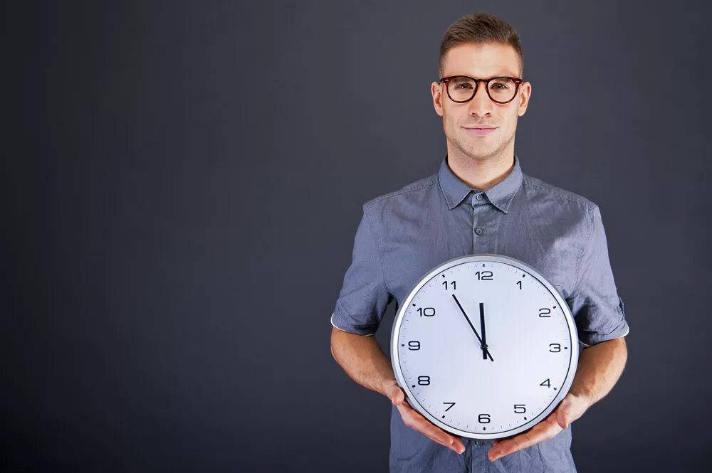 Future large clock man