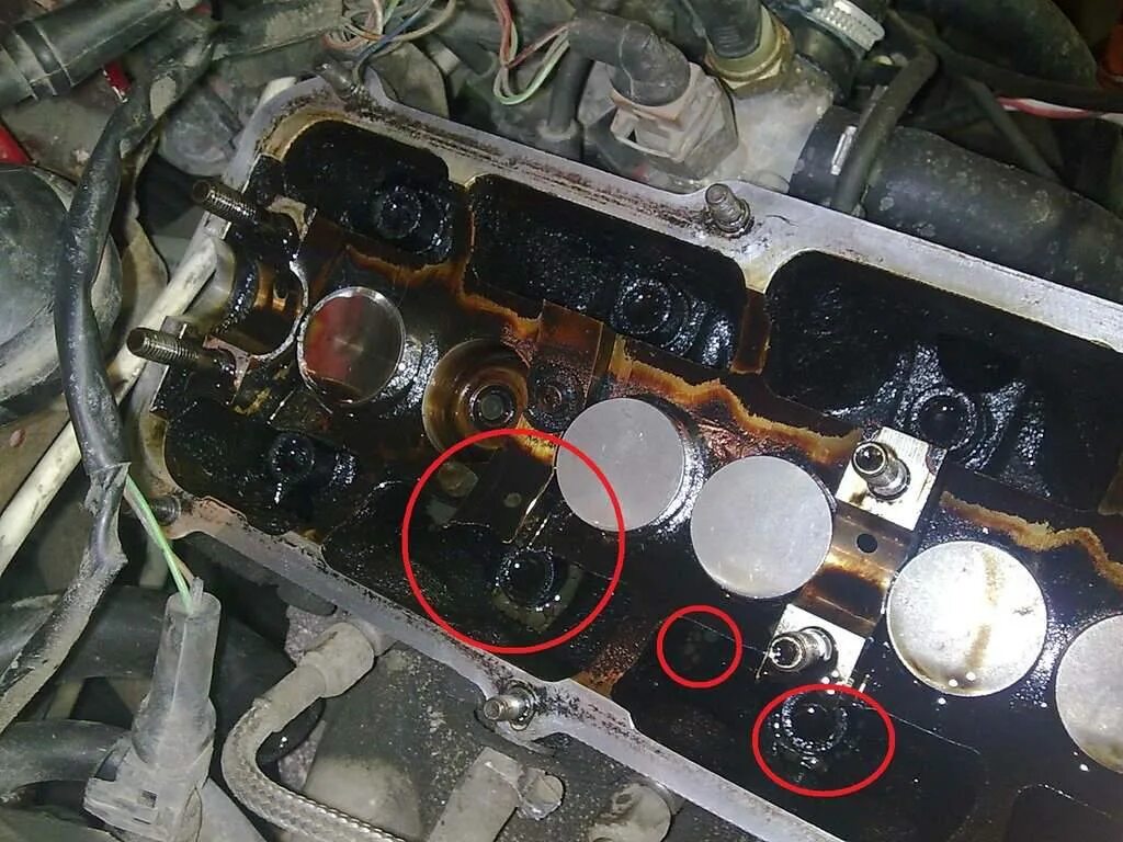 Газы идут в масло