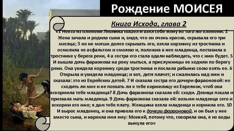 Рассказ о Моисее. Рождение Моисея кратко. Рождение Моисея Библия. Сообщение о Моисее.