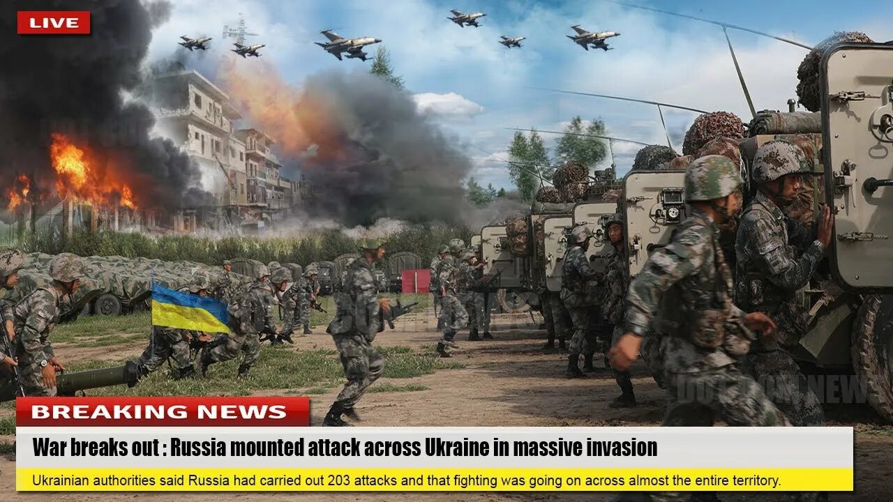 Attack on Ukraine. Breaking wars