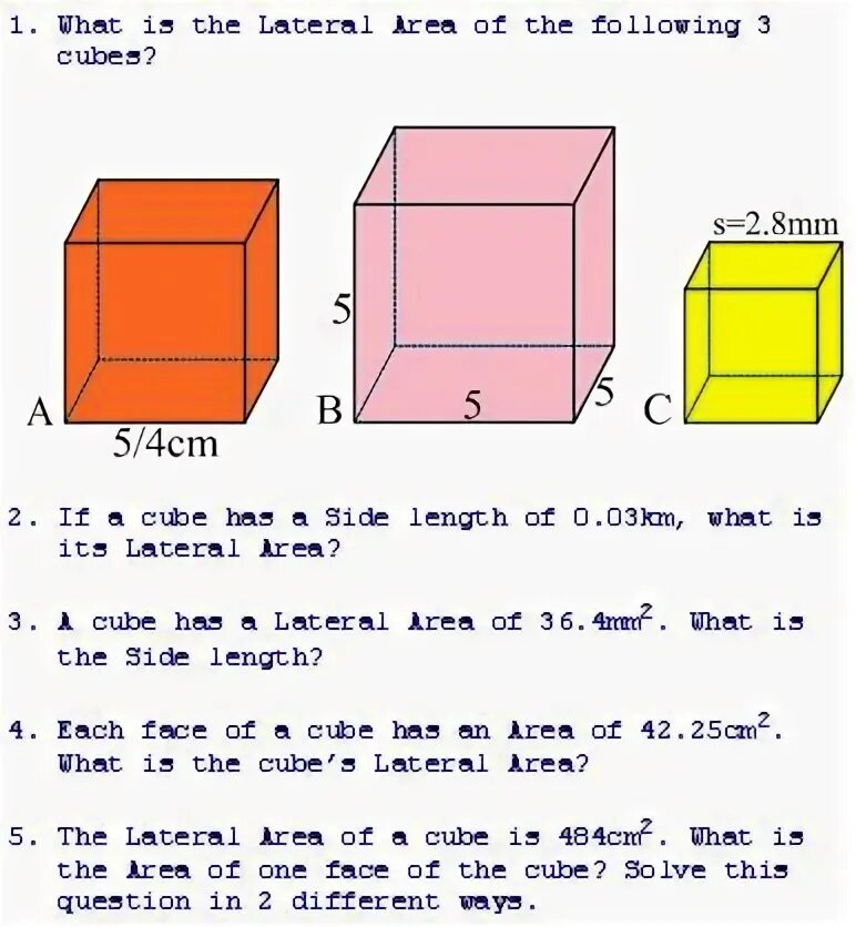 Cube area. Area of cube. surface area of cube. cubes volume and surface area. volume and area of cube worksheet.