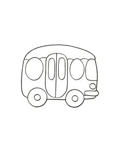 Раскраска автобус машина