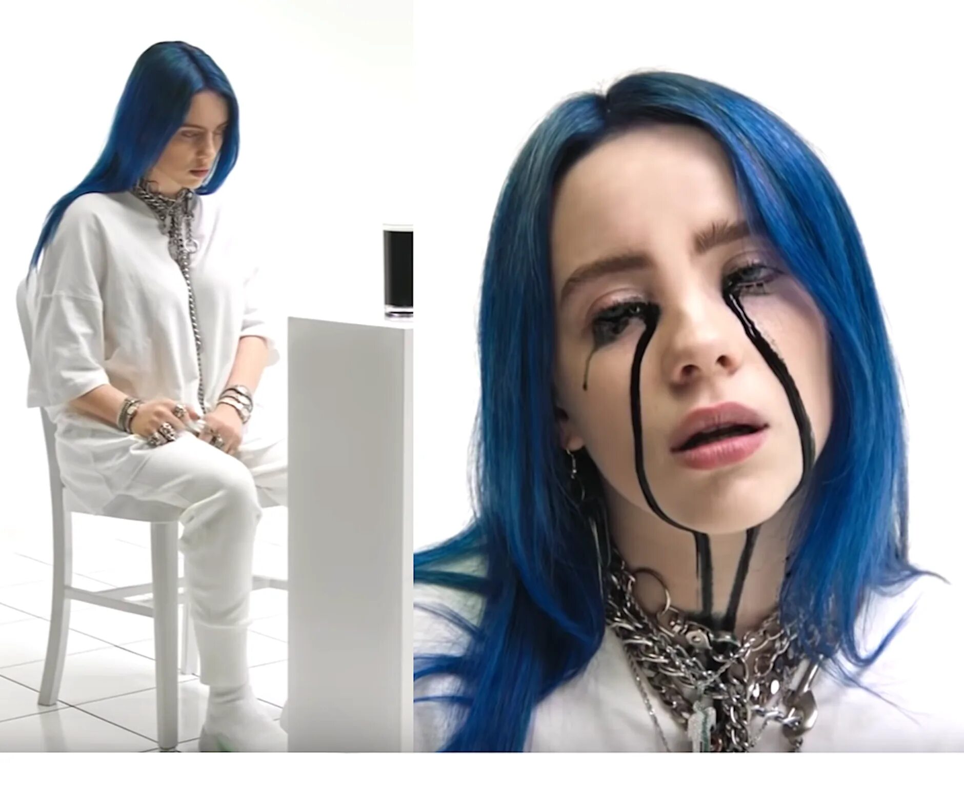 Billie eilish over. Мун Суа Billie. Билли Айлиш с синими волосами. Кукла Билли Айлиш when the Party's over.