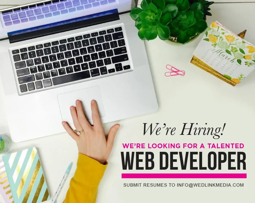 Edited posting. We're hiring. We are hiring Creative. We are hiring Design. Looking for web developer.