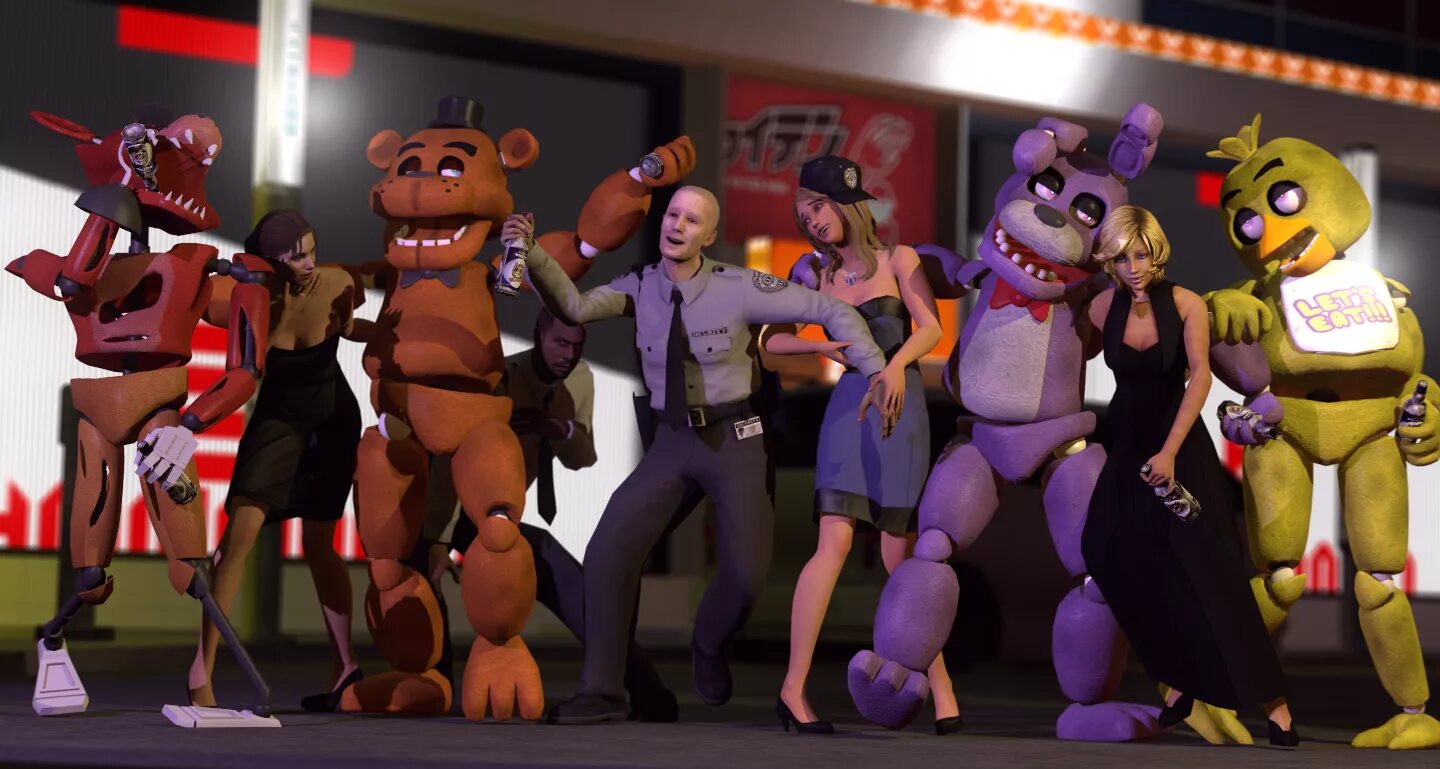 New nights at freddy s. Костюм Фредди из ФНАФ 9. Наф Наф АНИМАТРОНИКИ. АНИМАТРОНИКИ 5 Наф Наф. Костюм Фредди чики Бонни Фокси.