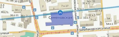 Большая семеновская на карте москвы