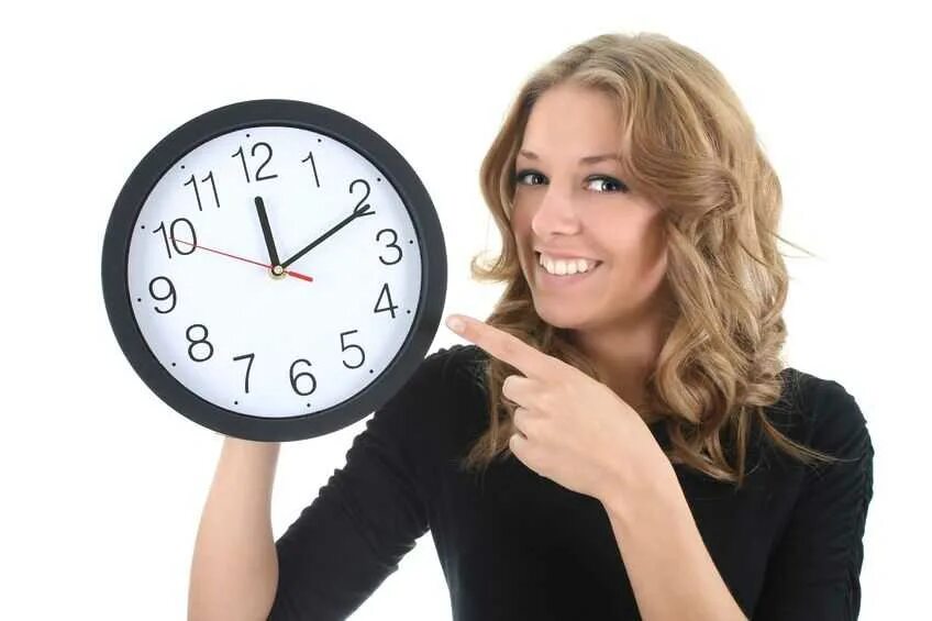 Работа со свободного временем. Женщина с часами. Экономия времени. Часы для женщин. Свободный график.