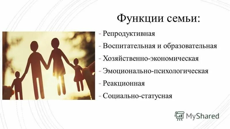 Социализация детей функция семьи