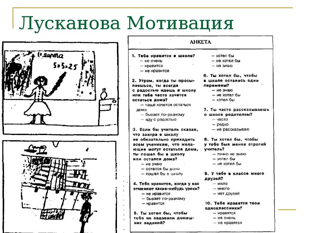 Анкета учебная мотивация. Методика мотивации лускановой. Методика лускановой Школьная мотивация. Методика определения школьной мотивации лускановой н.г.. Лусканова Школьная мотивация интерпретация.