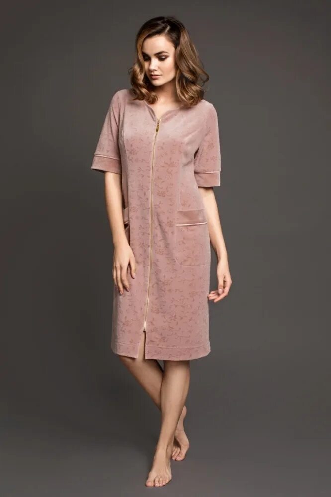 Халат laete (xl, серо-голубой). Халат laete 30385-1. Туника laete 20309-1. Халат laete (xl, розовый). Халат laete женский велюр.