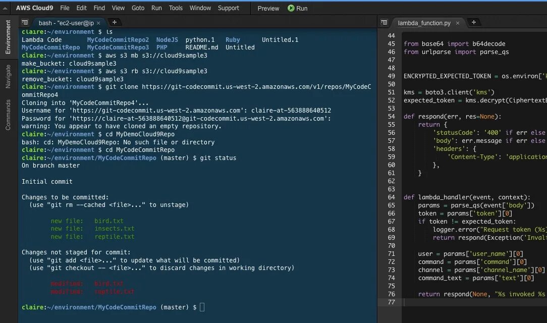 To discard changes in working directory