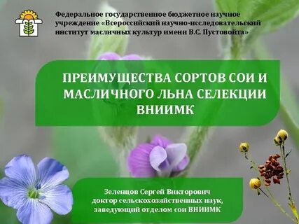 Институт масличных культур имени пустовойта