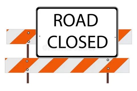 Road closed
