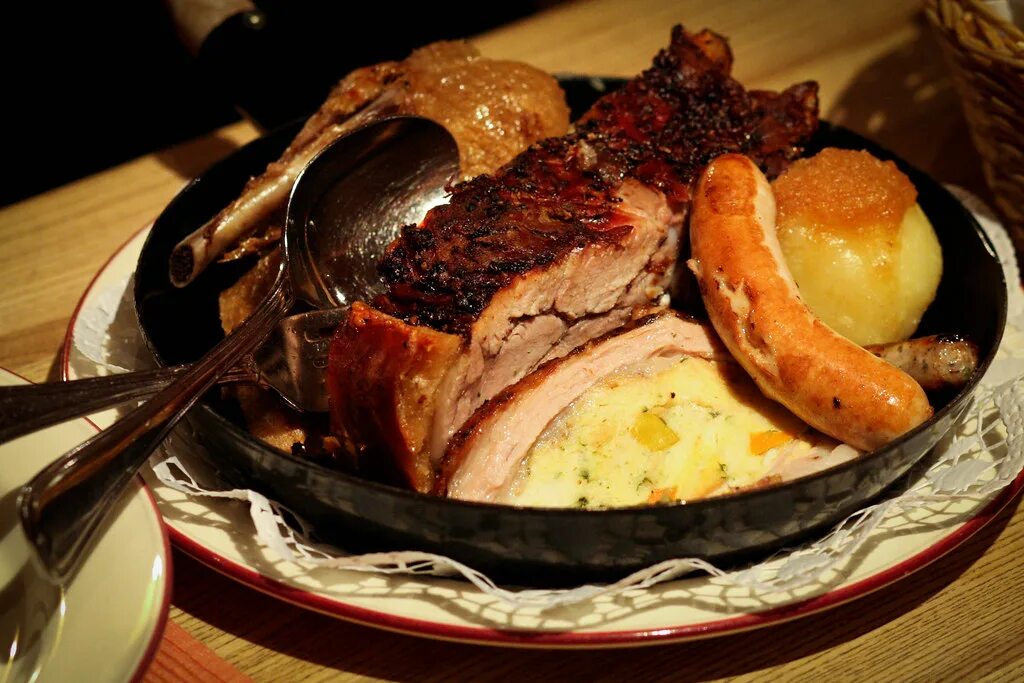 Main course recipes, German cuisine, Smoked pork
