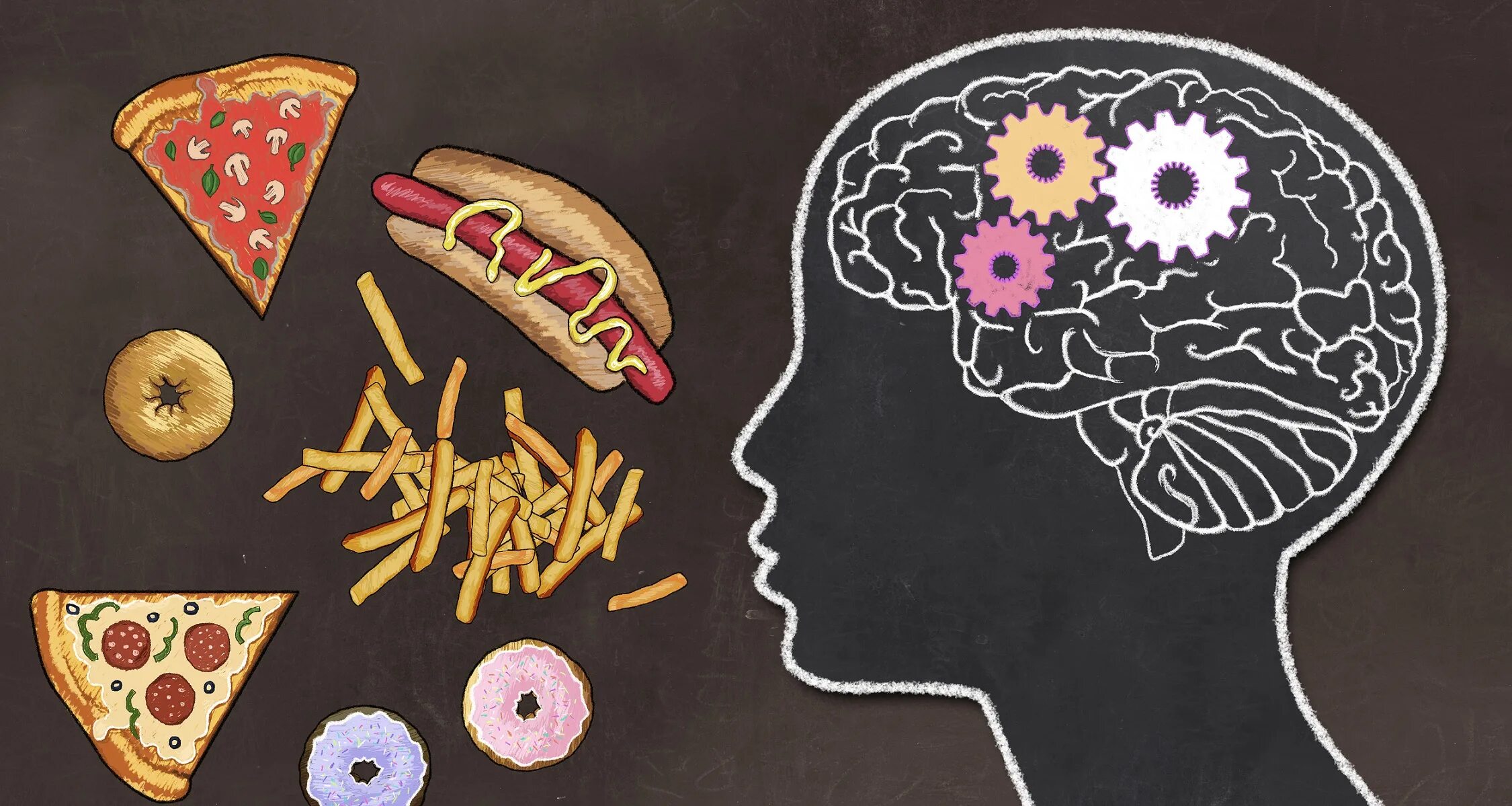 Пищевое поведение мозг. Стресс и еда рисунки. Компульсивное переедание рисунки. Вредные продукты и стресс. Мозг и еда дэвида