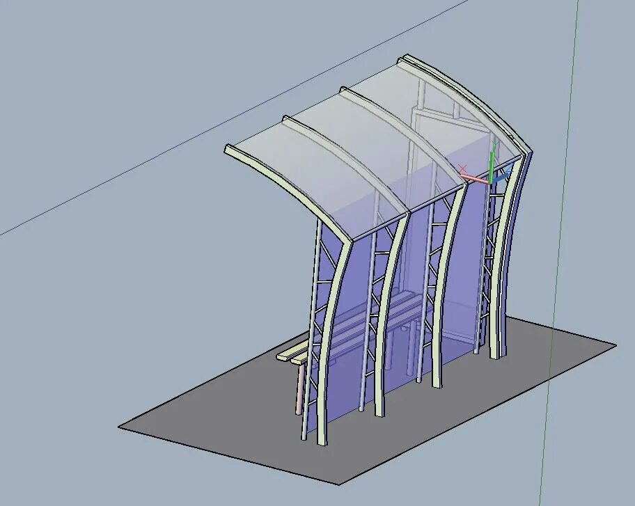 3 Д проект остановки. Автобусная остановка в Sketchup. Автобусная остановка 3д модель Автокад. Автобусные остановки 3d модели.